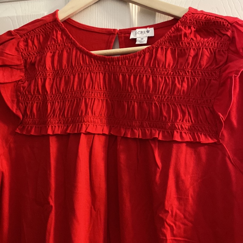 NWT! J Crew smocked top. - Picture 3 of 9